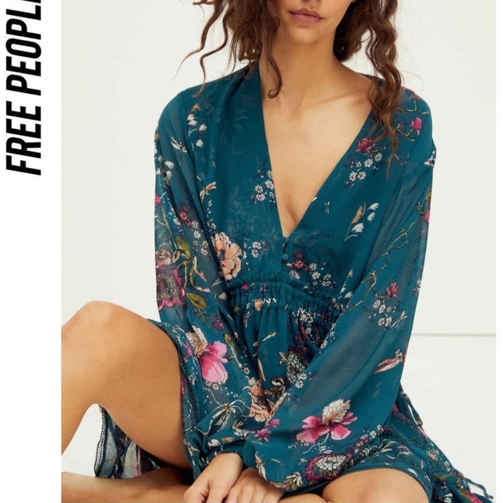 FREE PEOPLE CHERRY BLOSSOM MINI DRESS XS - Picture 5 of 14